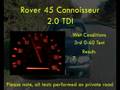 Rover 45 2.0 TDI Performance Testing