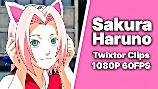 Sakura Haruno - Twixtor Clips | Naruto | 1080P 60FPS | BEST CC