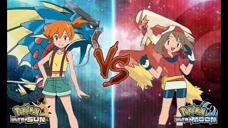Pokemon Ultra Sun and Ultra Moon Misty Vs May (Kanto Vs Hoenn Battle)