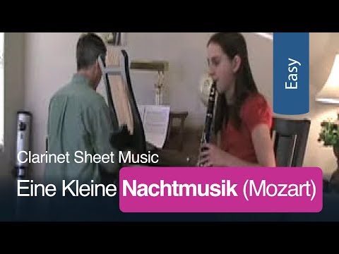 Free Sheet Music | Eine Kleine Nachtmusik for Easy Clarinet