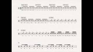 MS Snare Warm up 80 Bpm