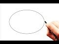 How to Draw a Perfect Egg Shape (ellipse) with 3 pencils