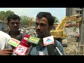 Chennai Building collapse  Andhra Pradesh Chief minister Chandrababu Naidu visited ground zero