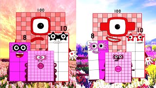 Uncannyblocks Band Sqaudmentally Different Vs Junior Less Giga Supergigant 1 To 100. Who Win ?