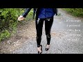 HIGH HEEL 17 Cm, PATENT SHOES WITHOUT PLATFORM, LATEX LEGGINGS