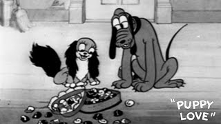 Puppy Love 1933 Disney Mickey, Minnie, Pluto, And Fifi Cartoon Short Film Review And Recap