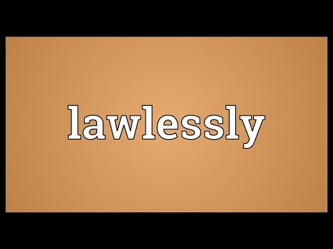 Header of lawlessly
