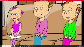 Goanimate - Rosie And Clic Caillou Cut Daisy, Lilys And Emilys Hair - Gets Grounded