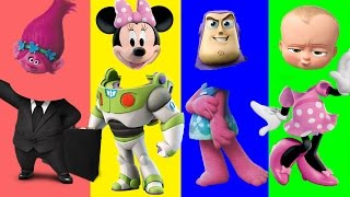 Wrong Heads Mickey Mouse Clubhouse Boss Baby Toy Story Dreamworks Trolls Dora Finger Family Nursery