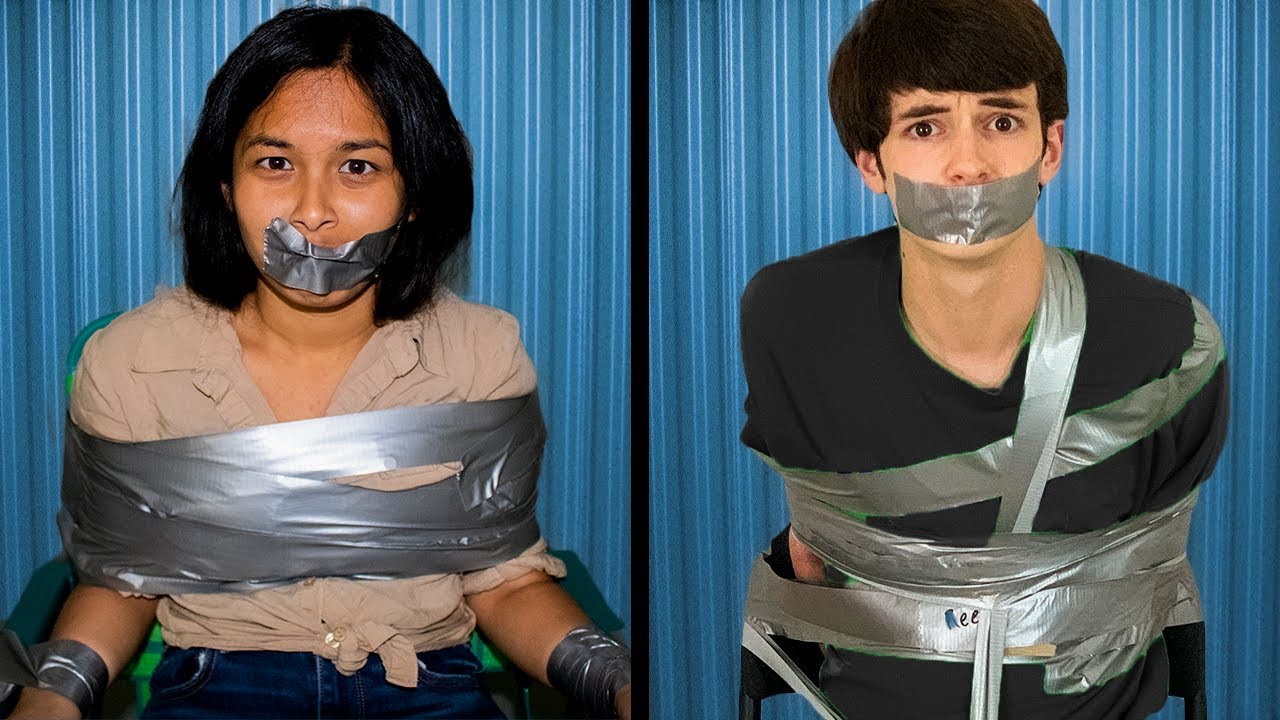 Duct taped gagged
