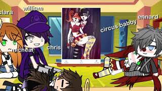 Aftons Reacts To Ennard X Baby Im Very Sry Its Copyright Cuz I Got The Pics On Goggle