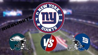 Madden 20 | CFM | Season 21 | Week 12 Philadelphia Eagles vs New York Giants | Highlights