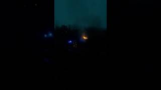 Видео Пожар в Покровске, горел гараж, микрорайон Южный.. от 06239.com.ua, Южный микрорайон, Покровск, Украина