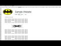 Tutorial - Create a Website Using Excel