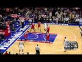 K.J. McDaniels Drives Baseline and Finishes Double-Pump Slam