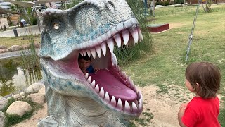 Yusuf ve fatih selim dinozor parkında karıncaya bindiler🤪Dinozor fosili buldular
