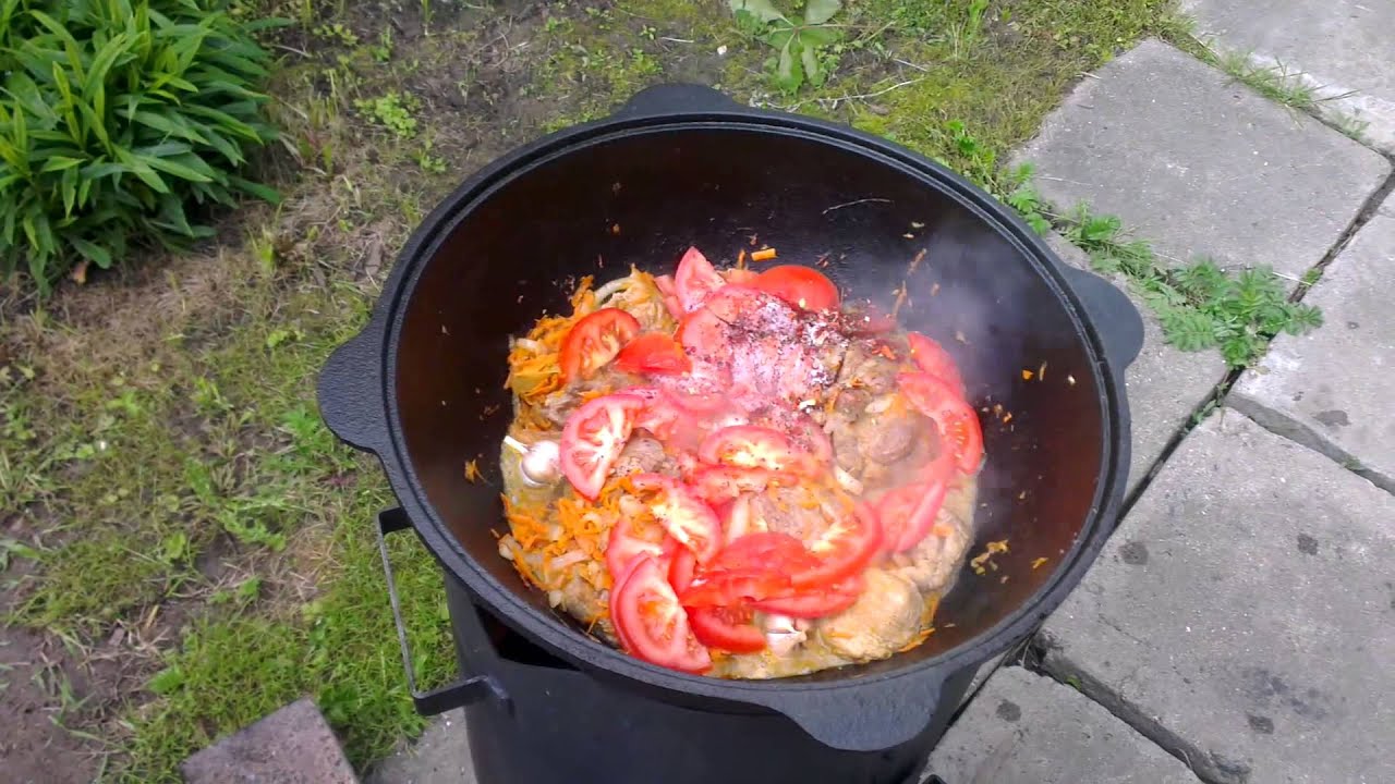 Как сделать жаркое в казане с овощами Как сделать жаркое в казане с овощами