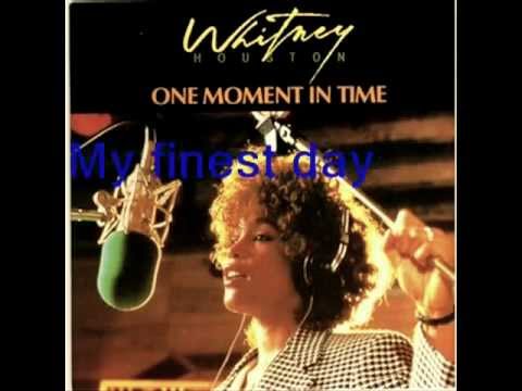 Whitney Houston -  One Moment in Time (Lyric)
