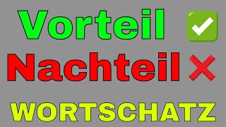 , Deutsch Lernen Wortschatz B1 B2