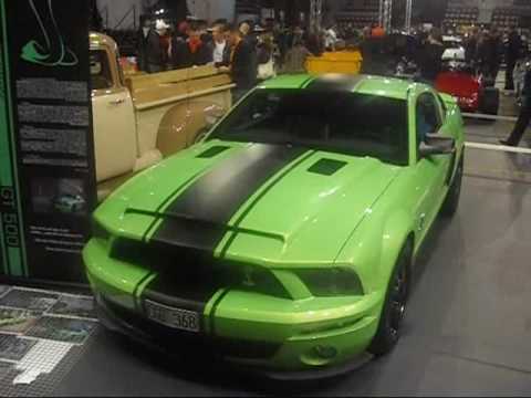 I spotted this stunning green Shelby GT500 with matte black stripes in