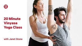 20 Minute Vinyasa Yoga Class with Janet Stone | lululemon