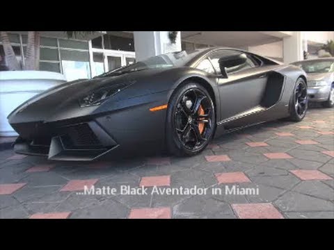 Matte Black Lamborghini