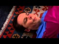 The Big Bang Theory Penny and Amy kiss Sheldon