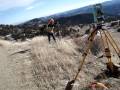 Land Surveying in Golden Gate Canyon in High Winds