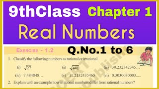 9Thcl, Real Numbers, Exercise 1.2, Q.no. 1 To 6