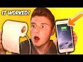 CHARGE YOUR IPHONE WITH TOILET PAPER! (Simple Life Hacks)