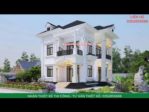 NHÀ ĐẸP mái nhật 2 tầng kiến trúc tân cổ mẫu 328