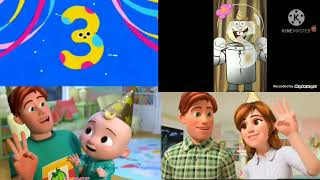 Cartoonito Happy New Year 2022 Quadparison Featuring Cartoonito And Spongebob Real Life