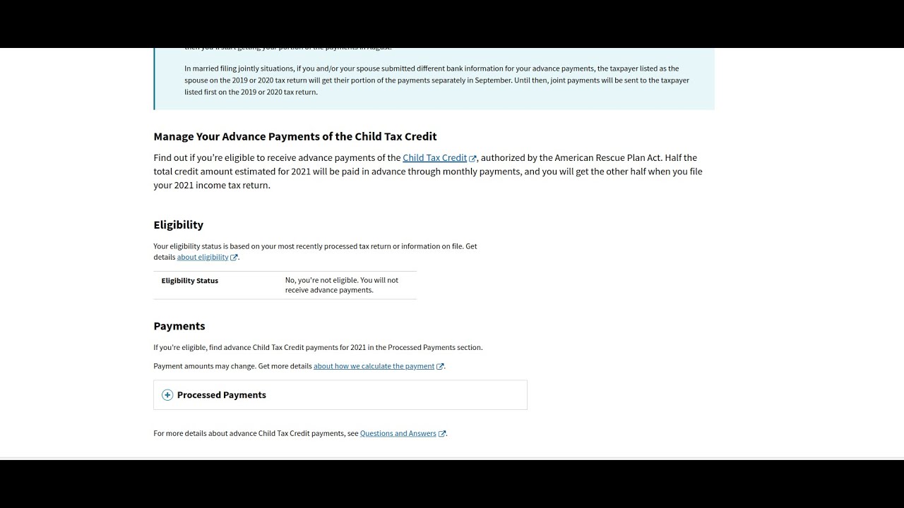 Advanced Child Tax Credit Payments | How to Opt Out | Bonus Accounting
