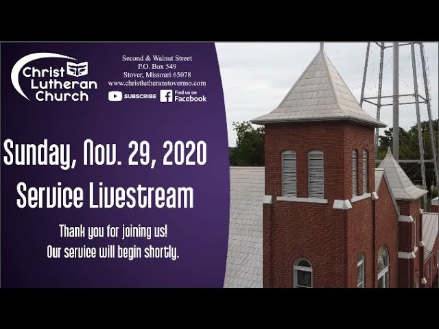 Sunday, November 29, 2020 Service Livestream