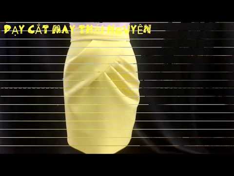 How to make a nice skirt (cách tạo chân váy bút chì xếp ly)