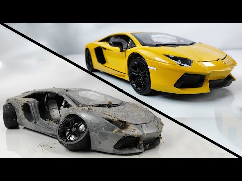 Restoration Damaged Lamborghini - Old SuperCar Aventador Model Car Restoration