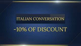 Italian Conversaion -10% Of Discount