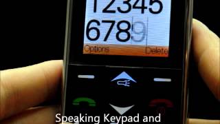 Senior Cell Phone with big button, speaking keypad, Enlarged Display