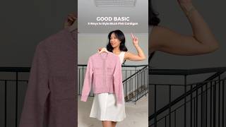 Good Basic - 5 Ways To Style Blush Pink Cardigan