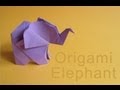 Origami Elephant (page 1). YouTube Animal Video Tutorials