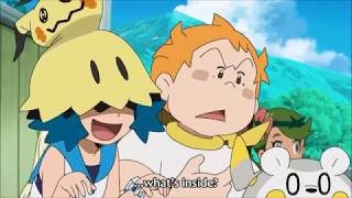 Pokemon Sun and Moon Anime - Lana disguise into Mimikyu
