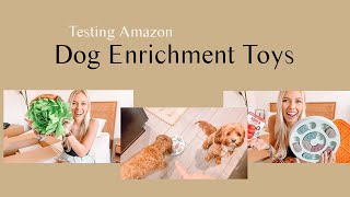 Testing Amazon Enrichment Toys For Dogs | Archie and Alfred