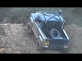black Jeep Cherokee XJ Vs land rover 90 off road mud hill run