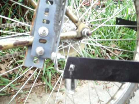 the dead chopper and my futon trailer