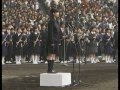 Japanese spirit. Japan's national anthem. High school girl...