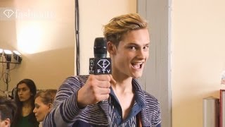 missonis handsome male models backstage at spring 2013 milan mens fashion week fashiontv fmen