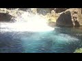Crazy High Dive over rocks