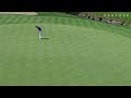 Martin Kaymer drops in a lengthy birdie putt on No. 14 at BMW