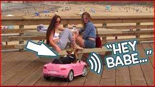 Funny Dog Drives and Asks Girls Out!