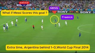 What If Messi Scores This Freekick World Cup 2014 Final Argentina Vs Germany